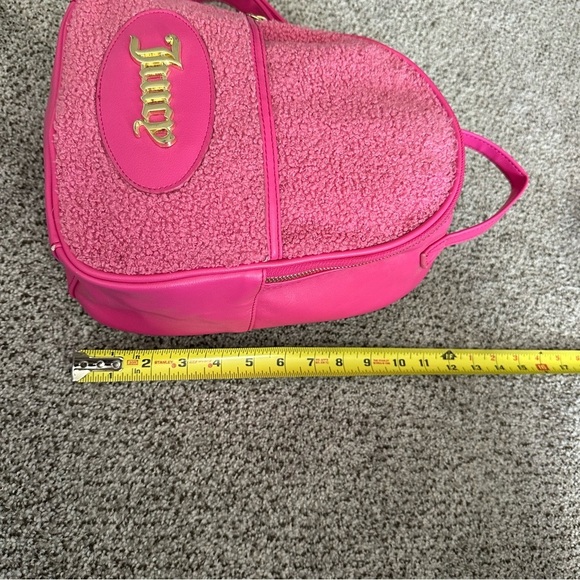JUICY COUTURE Hot Pink Sherpa Backpack Logo Lining R $150 main image 5
